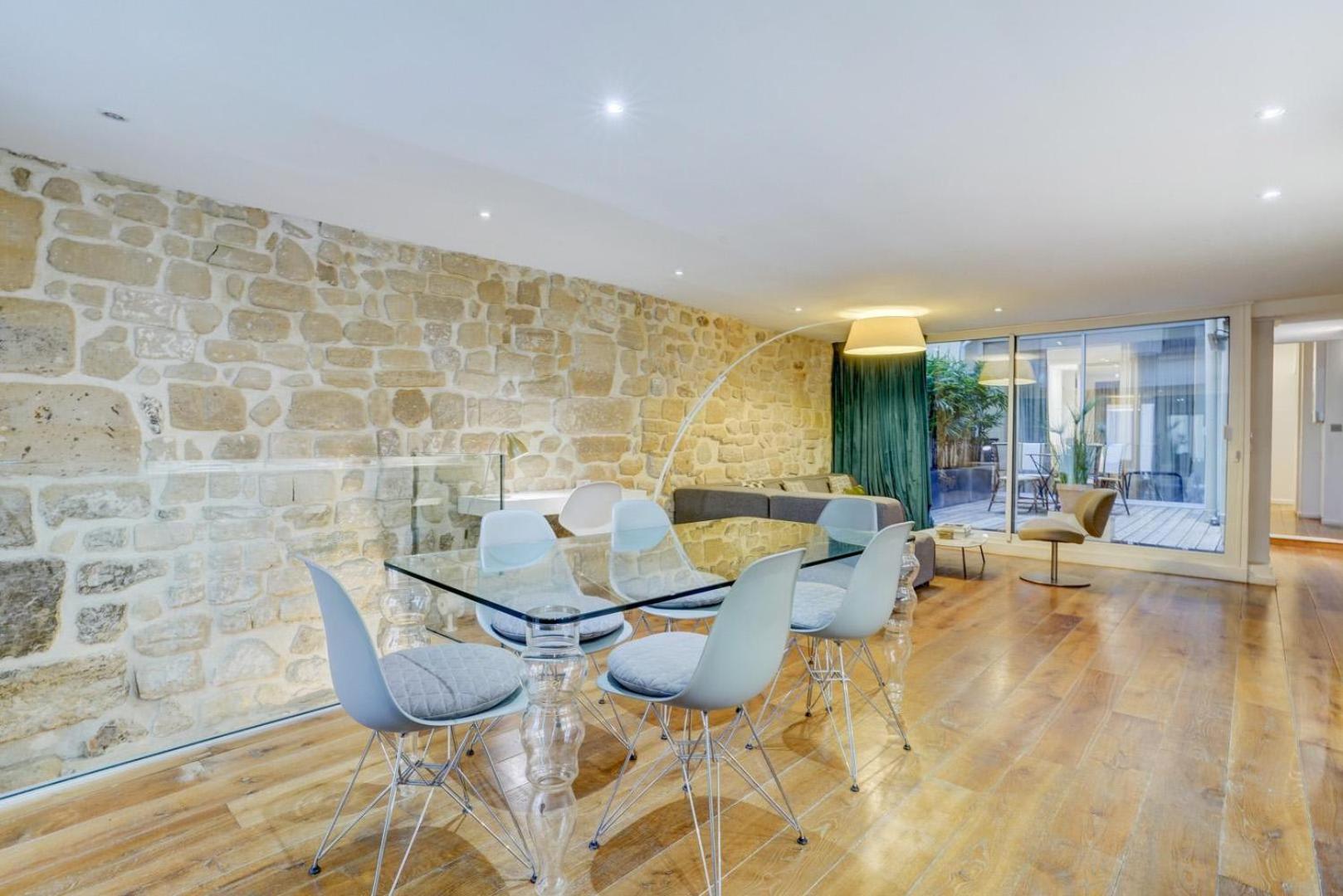 Jardin Prive - Gorgeous 3 Bed House In Le Marais Appartement Parijs